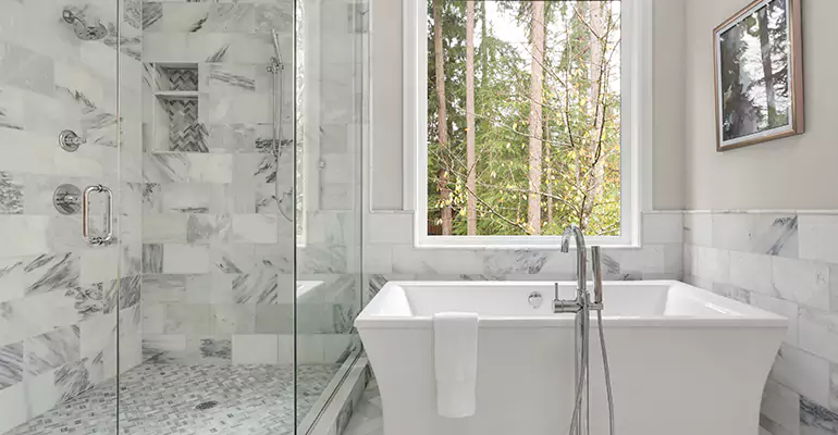 Bathtub to Tile Shower Conversion in Millbrook