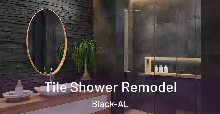 inner Bathroom imggen Tile Shower Remodel Black-AL